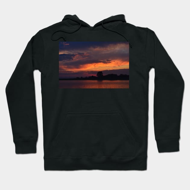 Ocean City Sunset Hoodie by JimDeFazioPhotography